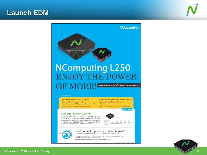 Launch EDM NComputing L 250 Ethernet Virtual Desktop 29 