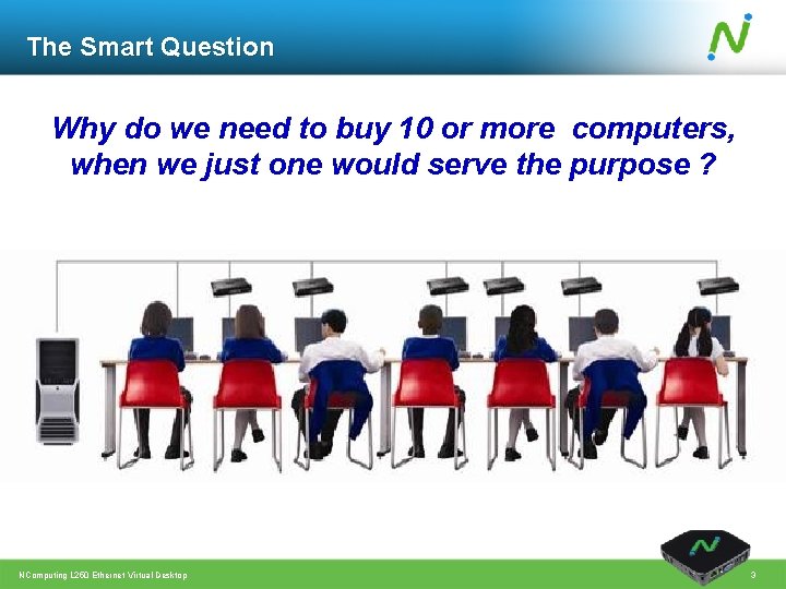 The Smart Question Why do we need to buy 10 or more computers, when
