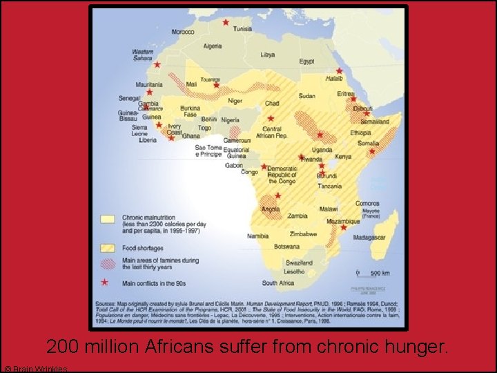 200 million Africans suffer from chronic hunger. © Brain Wrinkles 