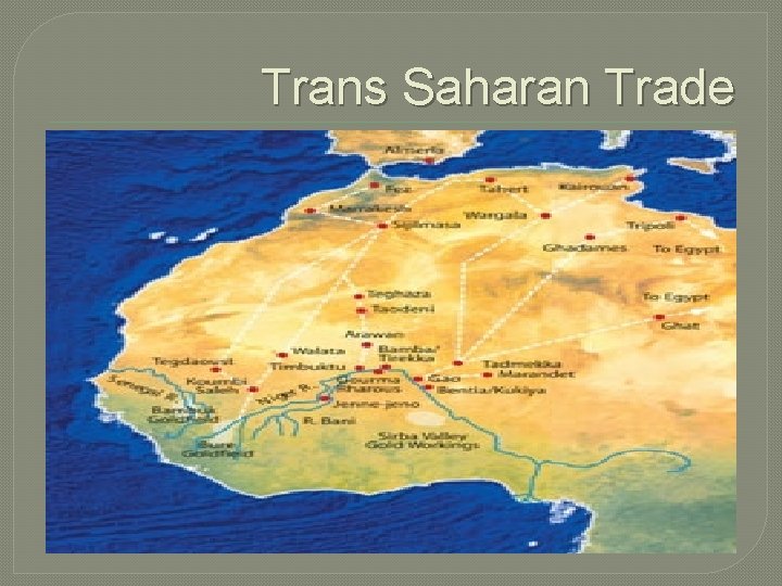Trans Saharan Trade 
