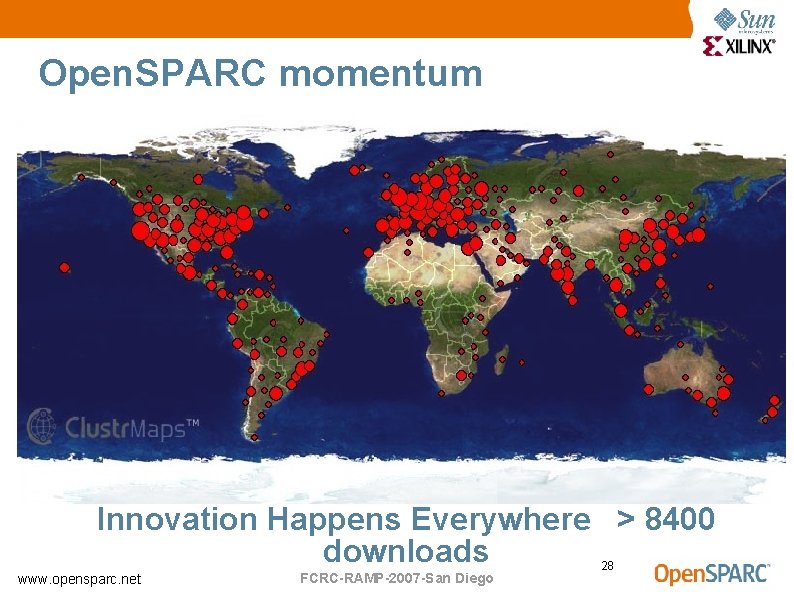 Open. SPARC momentum Innovation will happen everywhere Innovation Happens Everywhere > 8400 downloads www.