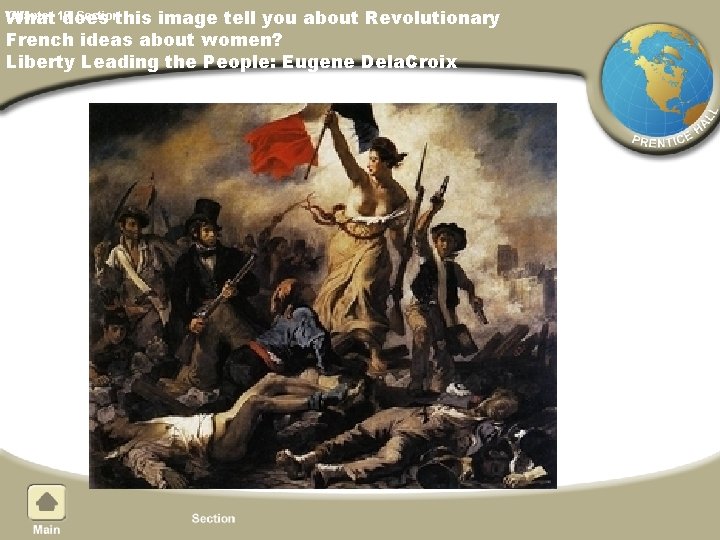 Chapter 19, Sectionthis image tell you about Revolutionary What does French ideas about women?