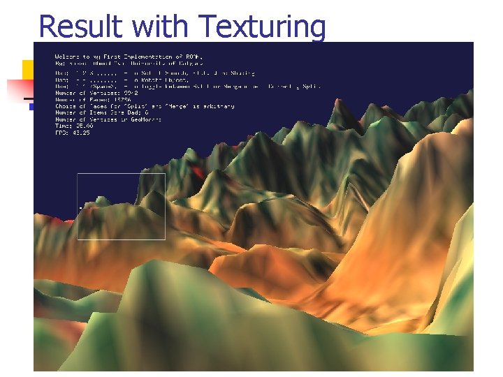 Result with Texturing 