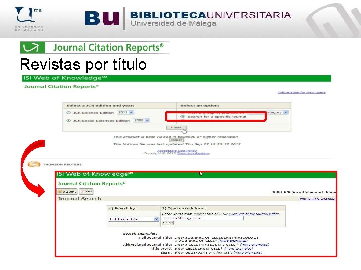 Revistas por título 