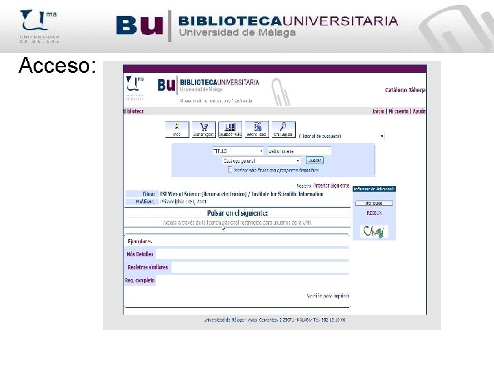 Acceso: 