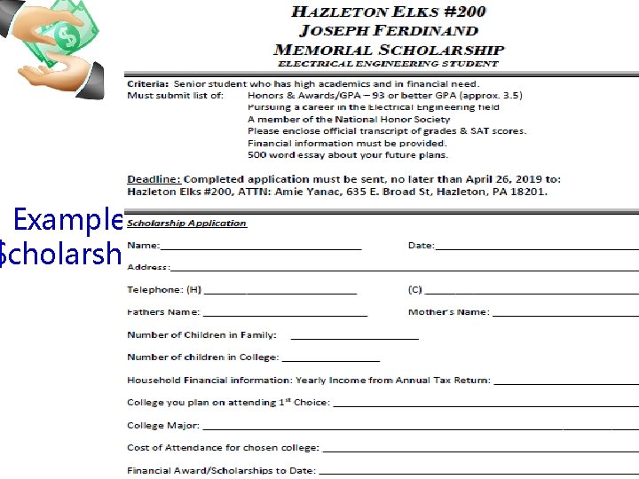 Example $cholarship Example $cholarship