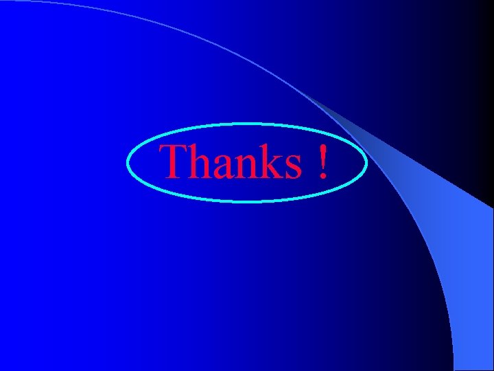 Thanks ! 
