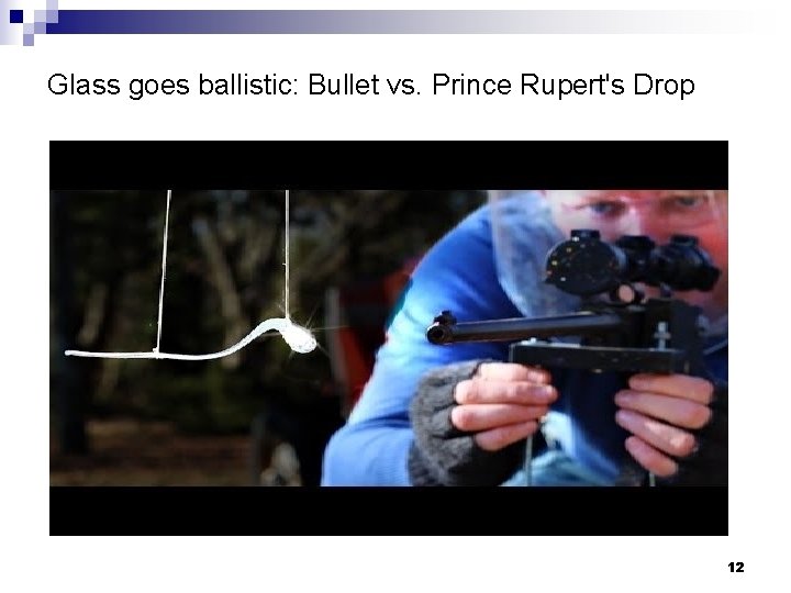 Glass goes ballistic: Bullet vs. Prince Rupert's Drop 12 