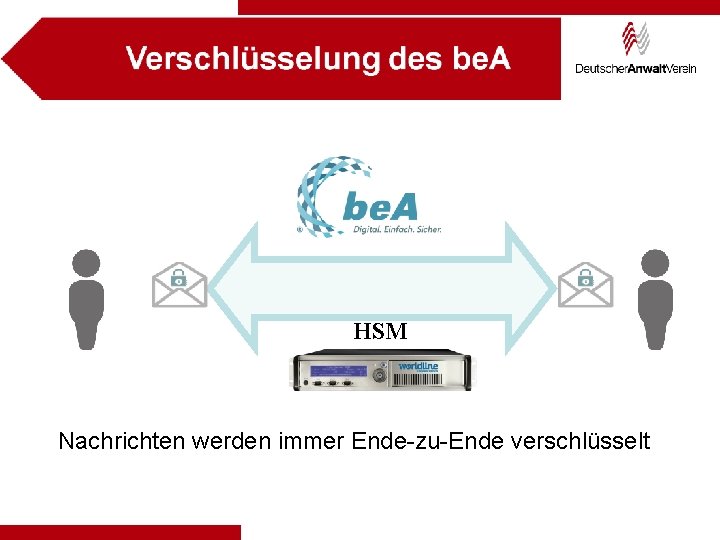 HSM Nachrichten werden immer Ende-zu-Ende verschlüsselt 