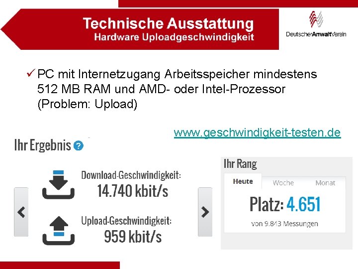 ü PC mit Internetzugang Arbeitsspeicher mindestens 512 MB RAM und AMD- oder Intel-Prozessor (Problem: