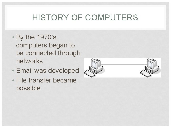 COMPUTER SCIENCE II CHAPTER 1 HISTORY OF COMPUTERS