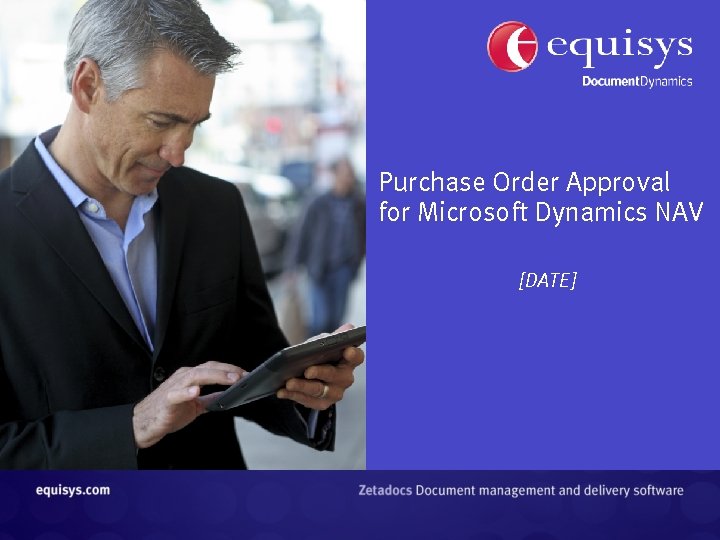 Purchase Order Approval for Microsoft Dynamics NAV DATE