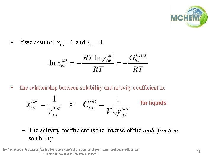  • If we assume: xi. L = 1 and gi. L = 1