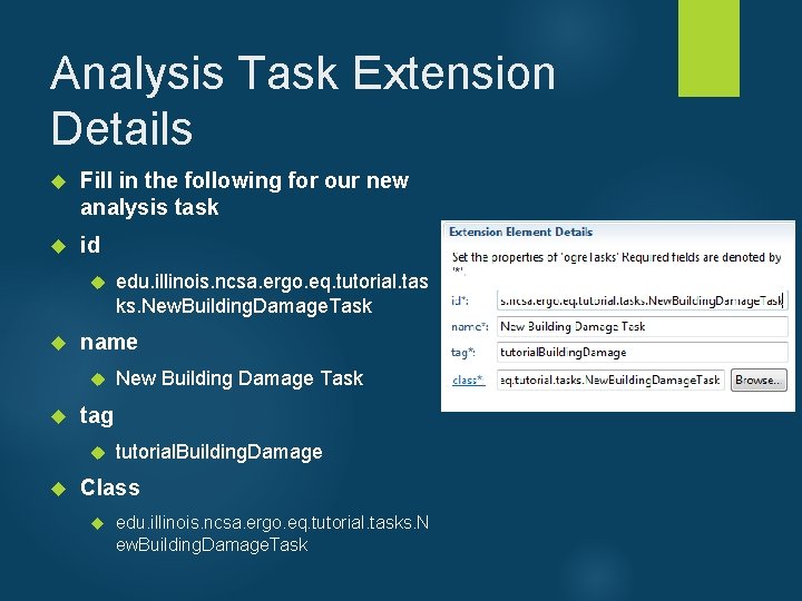 Analysis Task Extension Details Fill in the following for our new analysis task id