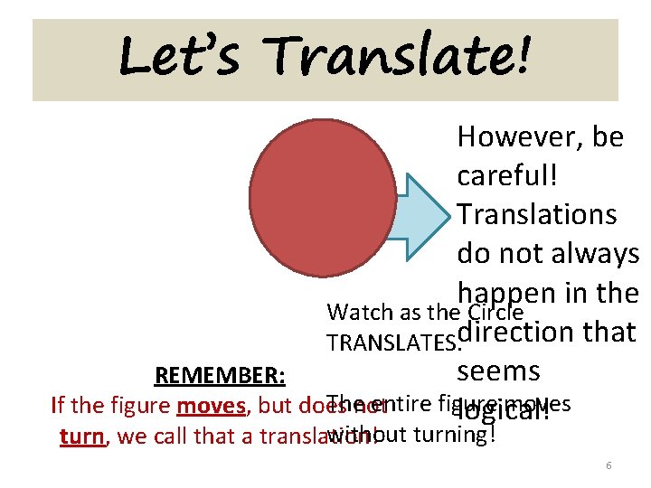 Let’s Translate! However, be careful! Translations do not always happen in the Watch as