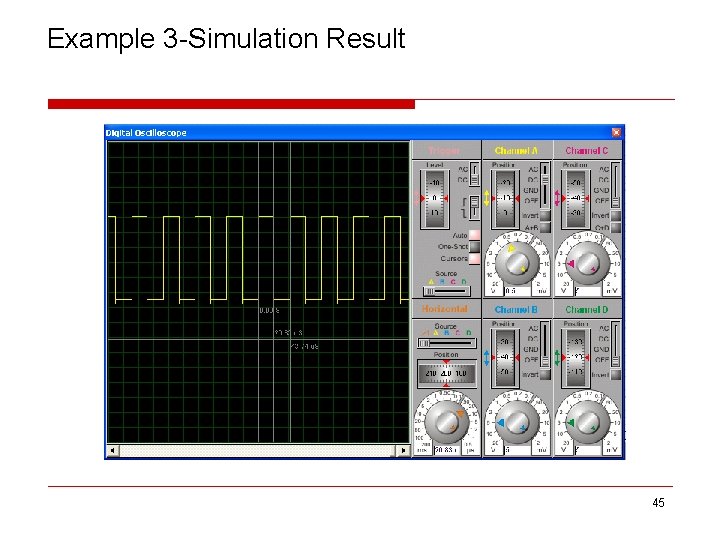 Example 3 -Simulation Result 45 