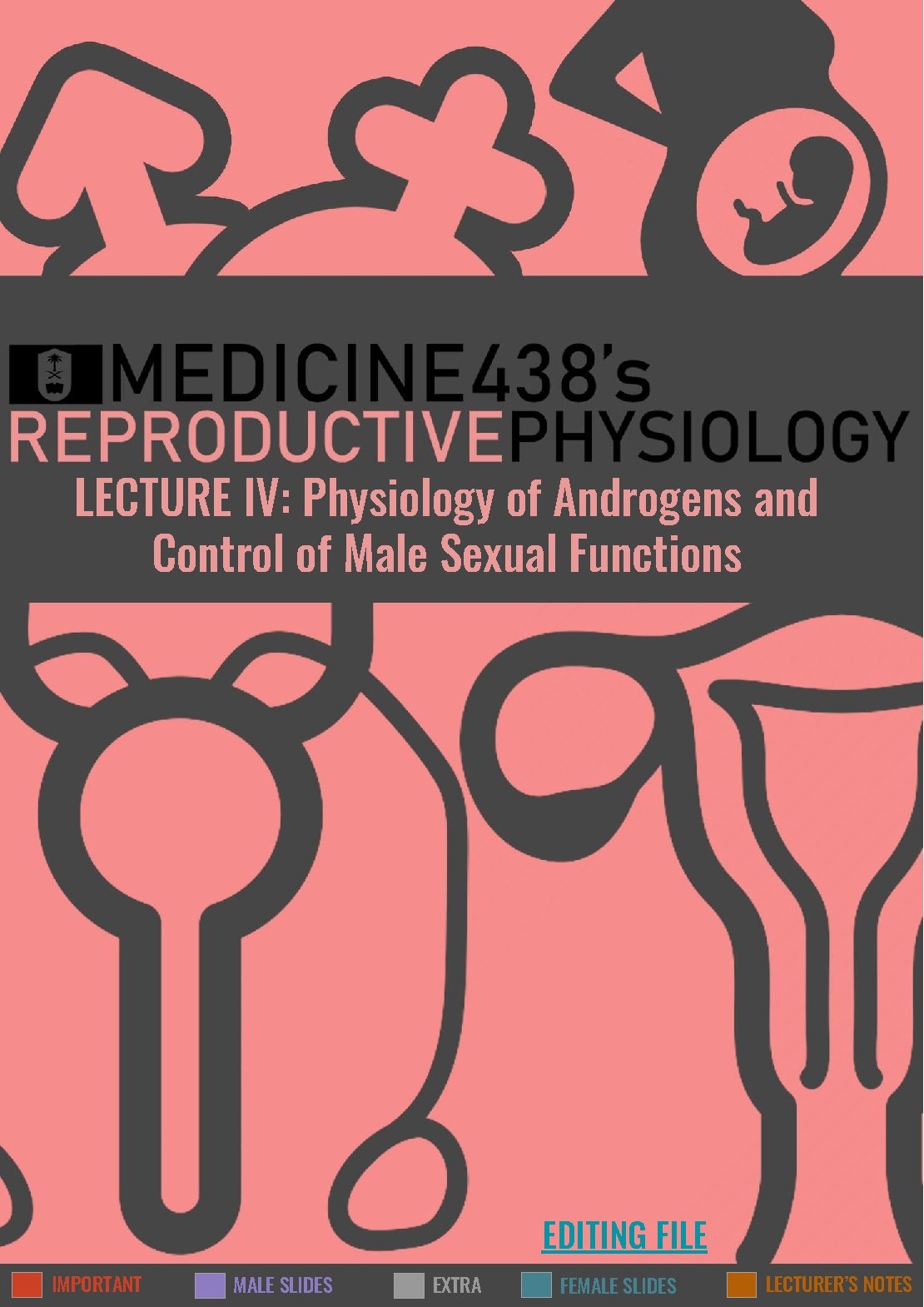LECTURE IV: Physiology of Androgens and Control of Male Sexual Functions EDITING FILE IMPORTANT