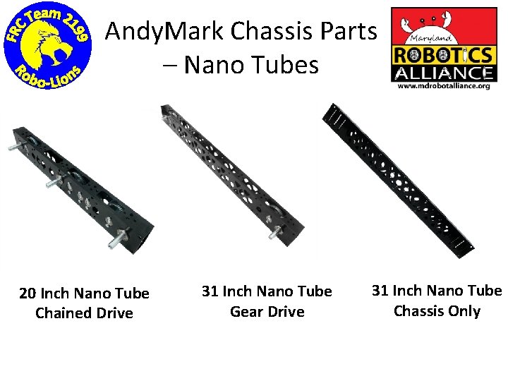 Andy. Mark Chassis Parts – Nano Tubes 20 Inch Nano Tube Chained Drive 31