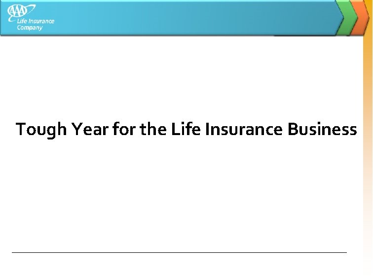 Tough Year for the Life Insurance Business 
