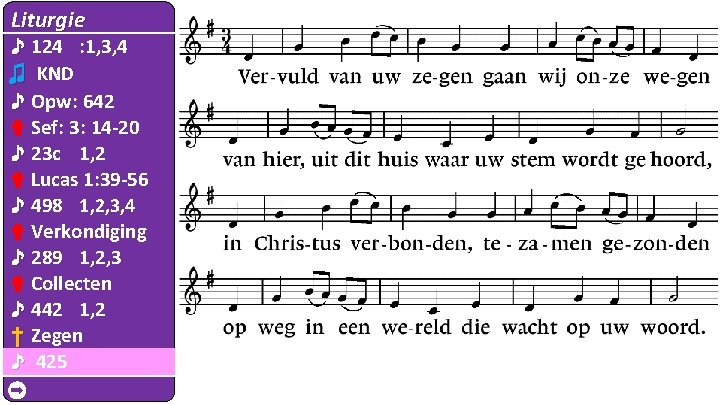 Liturgie ♪ 124 : 1, 3, 4 ♫ KND ♪ Opw: 642 ✟ Sef: