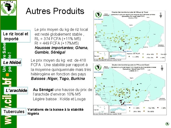 Autres Produits Un autre Sahel est possible ! Le riz local et importé Le