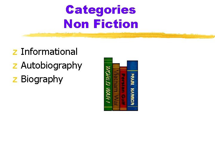 Categories Non Fiction z Informational z Autobiography z Biography 