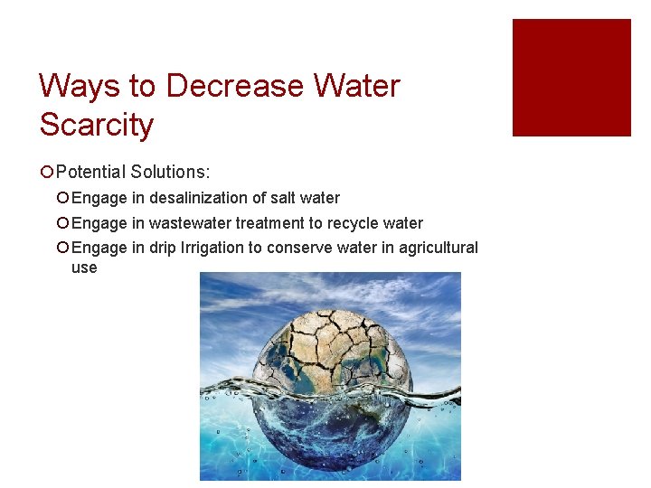South African Water Crisis A Case Study of