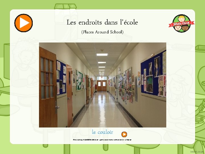 Les endroits dans l'école (Places Around School) le couloir Photo courtesy of SOMANEDU @flickr.