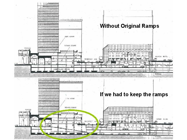 Without Original Ramps If we had to keep the ramps A Terminal Transaction –
