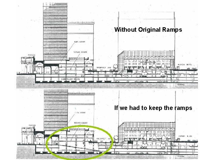 Without Original Ramps If we had to keep the ramps A Terminal Transaction –