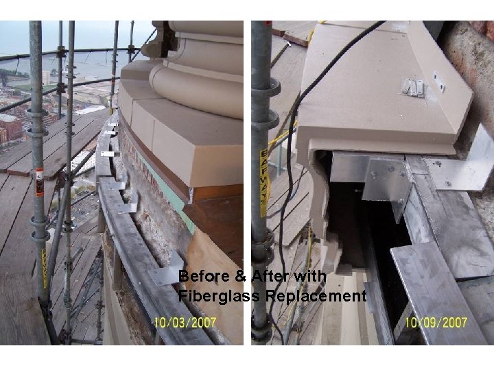 Before & After with Fiberglass Replacement A Terminal Transaction – Exterior Renovation 