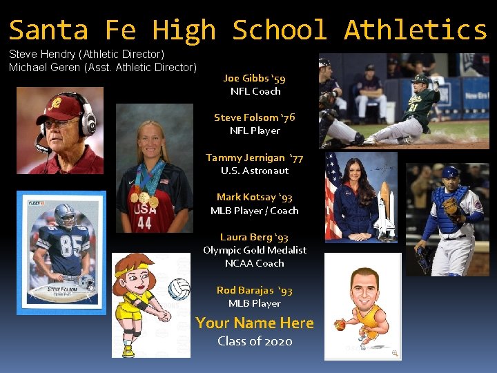 Santa Fe High School Athletics Steve Hendry (Athletic Director) Michael Geren (Asst. Athletic Director)