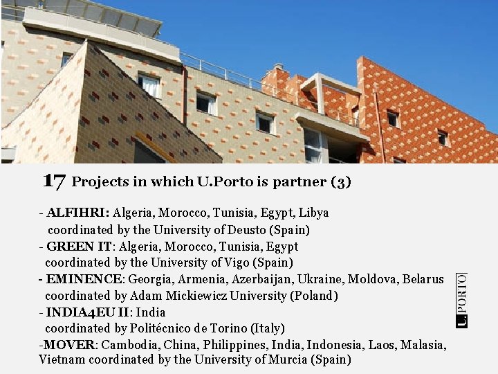 17 Projects in which U. Porto is partner (3) - ALFIHRI: Algeria, Morocco, Tunisia, 17 Projects in which U. Porto is partner (3) - ALFIHRI: Algeria, Morocco, Tunisia,