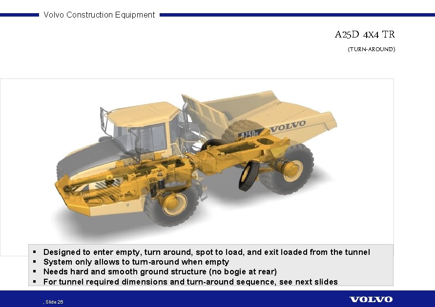 Volvo Construction Equipment A 25 D 4 X 4 TR (TURN-AROUND) § § Designed