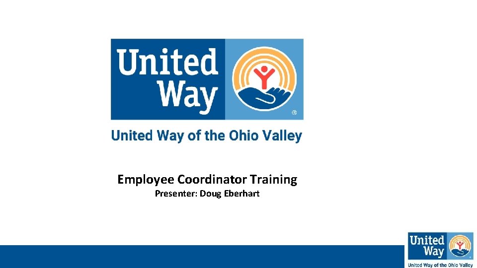 Employee Coordinator Training Presenter: Doug Eberhart 