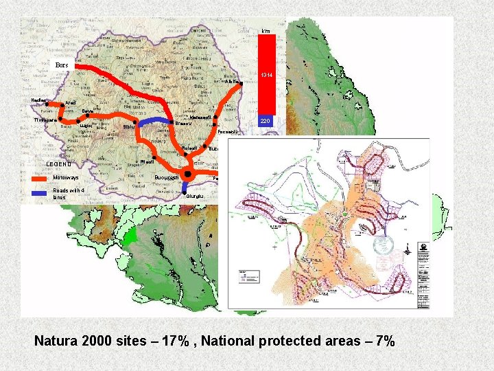 km Bors 1314 Albita Nadlac Arad Deva Marasesti Brasov Timisoara Lugoj Sibiu Focsani Ploiesti