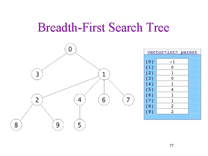 Breadth-First Search Tree 77 