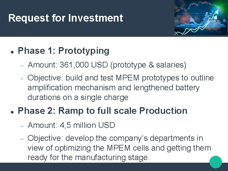 Request for Investment Phase 1: Prototyping Amount: 361, 000 USD (prototype & salaries) Objective: Request for Investment Phase 1: Prototyping Amount: 361, 000 USD (prototype & salaries) Objective:
