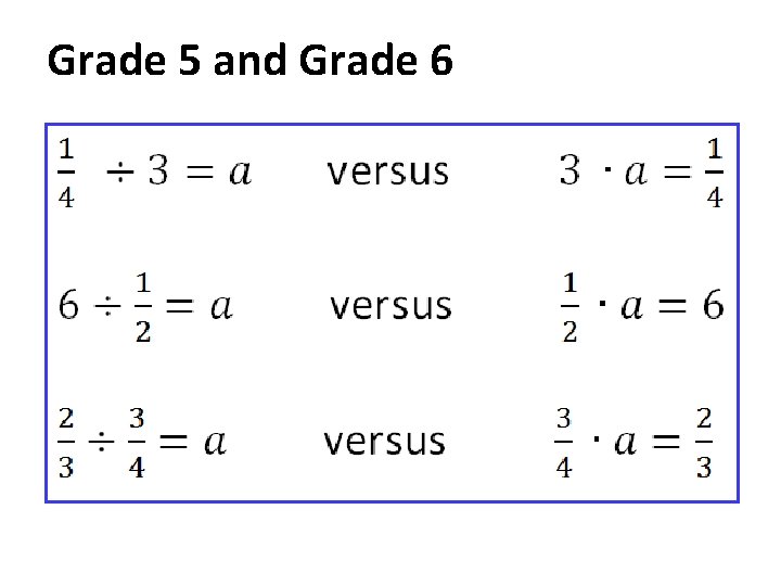 Grade 5 and Grade 6 
