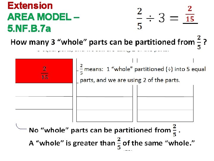 Extension AREA MODEL – 5. NF. B. 7 a 1 