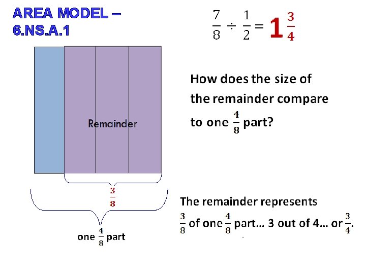 AREA MODEL – 6. NS. A. 1 
