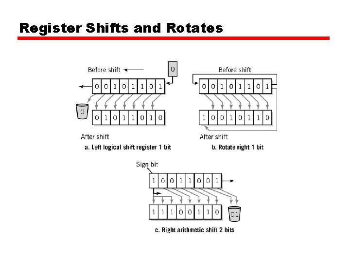 Register Shifts and Rotates 