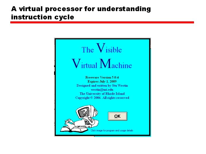 A virtual processor for understanding instruction cycle 