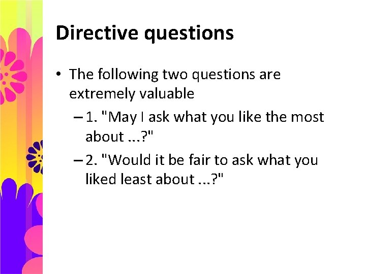 Directing Questions Better Sales Questioning Strategies Julia King Tamang LERN