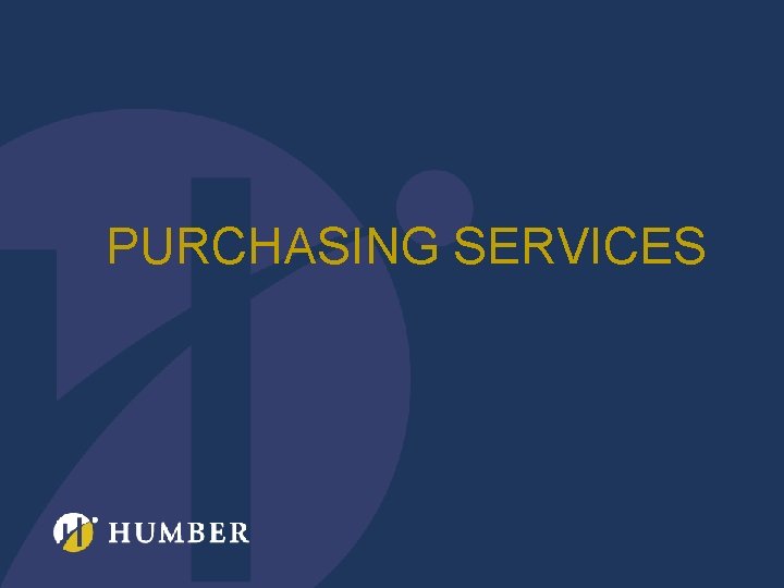 PURCHASING SERVICES 