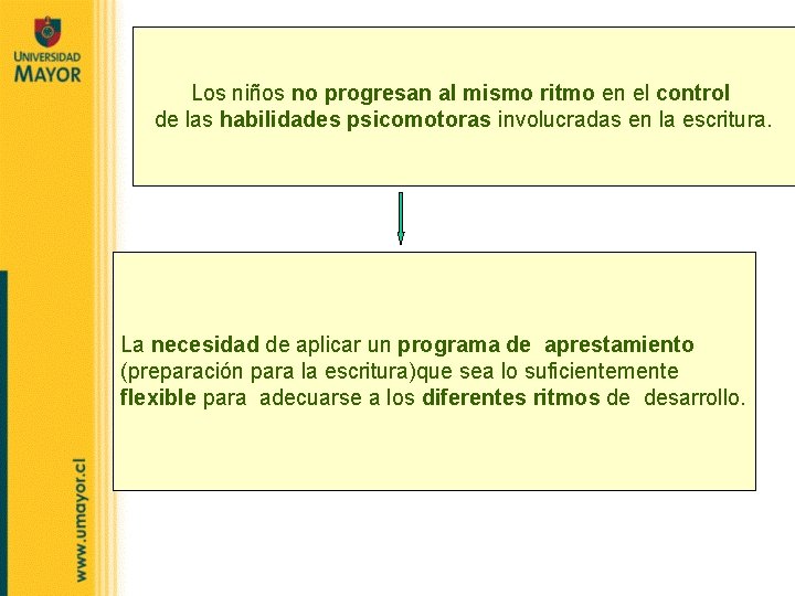 Los niños no progresan al mismo ritmo en el control de las habilidades psicomotoras