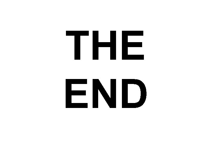 THE END 