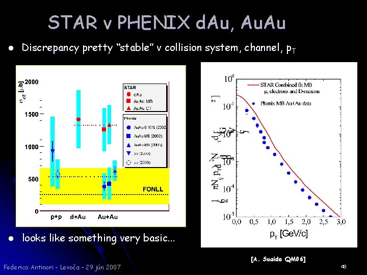 STAR v PHENIX d. Au, Au. Au l Discrepancy pretty “stable” v collision system,