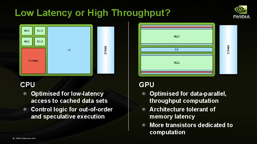 Low Latency or High Throughput? CPU Optimised for low-latency access to cached data sets