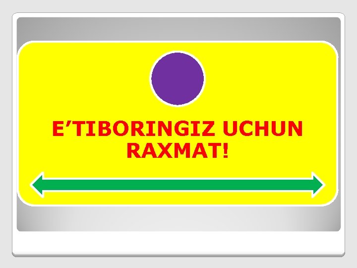 E’TIBORINGIZ UCHUN RAXMAT! 